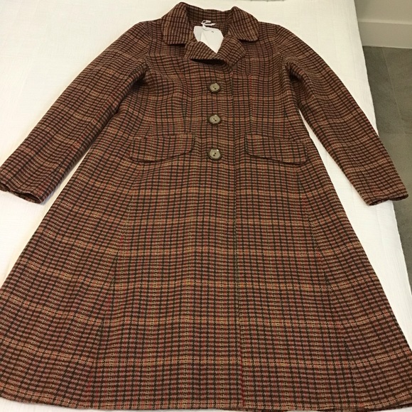 Sosken Studios Houndstooth Flare Coat - Picture 8 of 10